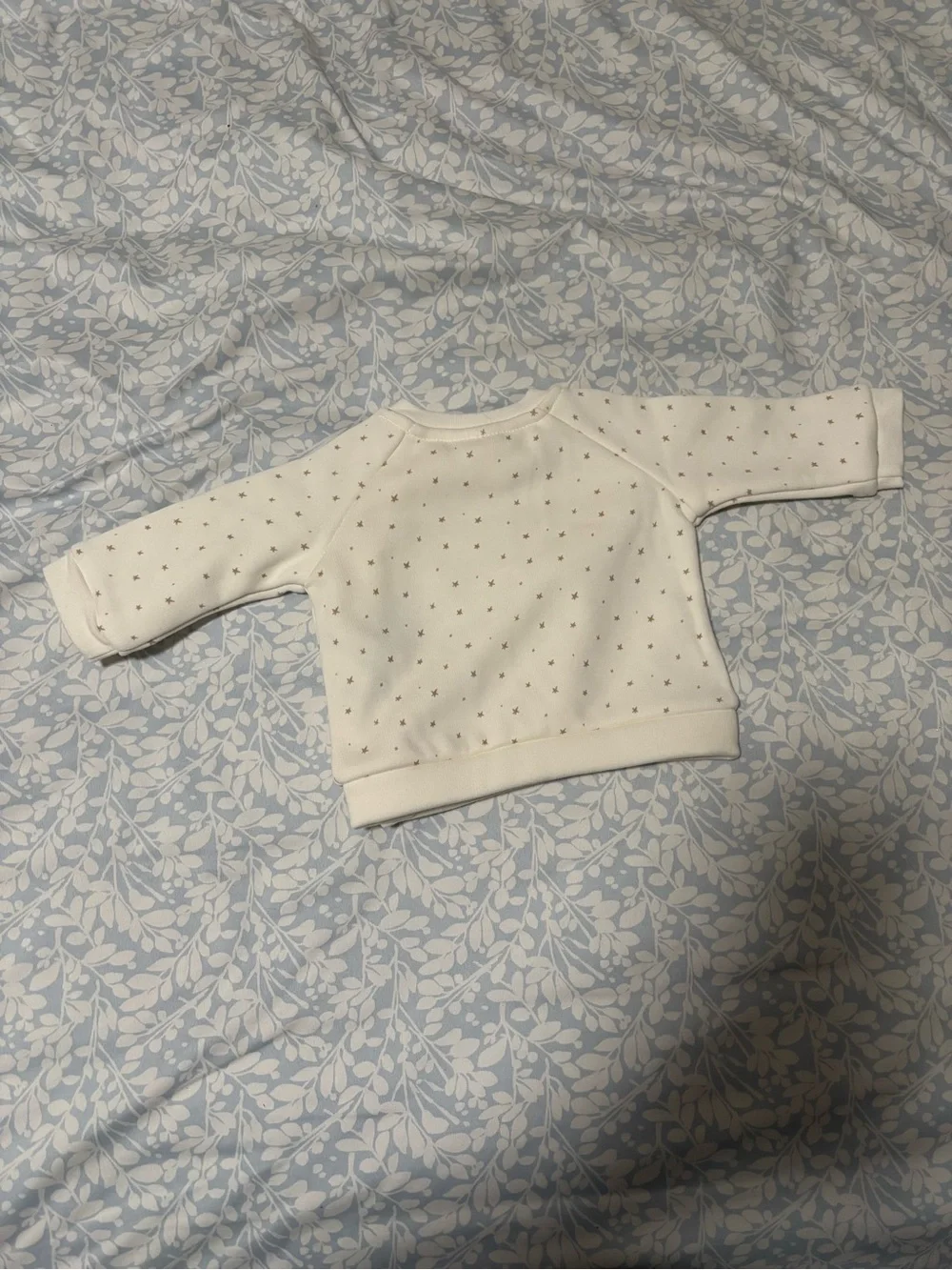 Cream Star-Print Top and Pink Legging Kids Matching Set
